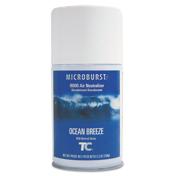 Rubbermaid® Commercial Tc Microburst 9000 Air Freshener Refill, Ocean Breeze, 5.3 Oz Aerosol Spray, 4-carton freeshipping - TVN Wholesale